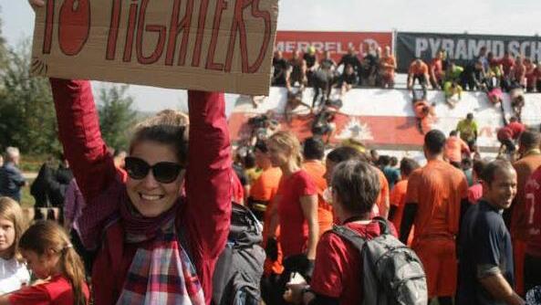 Inessa B&ouml;ker feuert das Forchheimer Team an.