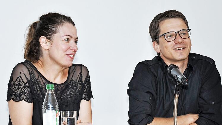 Andrea Heuser mit Fridolin Schley Foto: Manfred Br&ouml;samle-Lambrecht