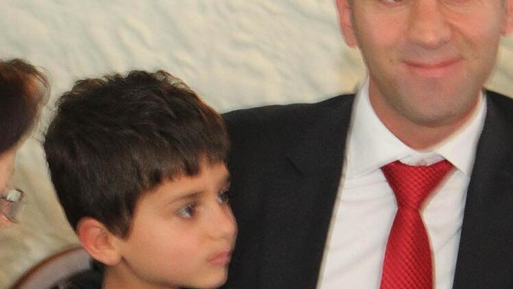 Aydin war  mit seiner Frau und den drei  Kindern zur Wahlkreiskonferenz  nach Thurnau gekommen.