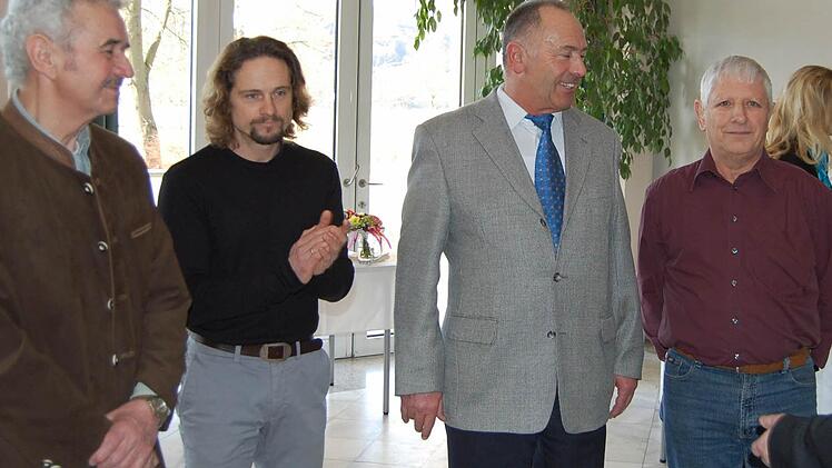 Werner Voll (von links), Marc Baumgart, Helmut Rink und Theodor Plener sind für ihre ehrenamtlichen Tätigkeiten geehrt worden.