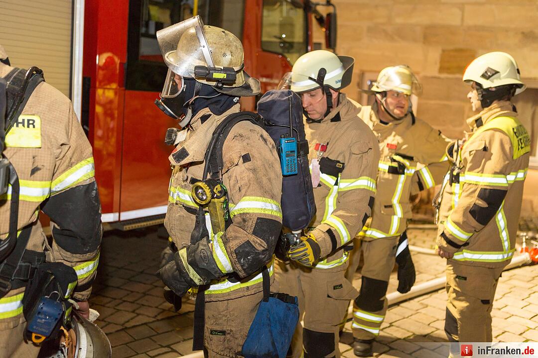 Brand in der Fürther Innenstadt