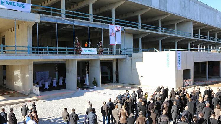 Richtfest für Siemens-Bürogebäude. Foto: Barbara Herbst