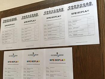 Blick auf den Speiseplan im gesunden GundelsheimFoto: Anette Schreiber