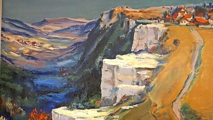 Das Bild von Max Wild, "G&ouml;rauer Anger", ist unter den Leihgaben f&uuml;r die Ausstellung im "Ratskeller". Foto: Wolfgang Schoberth