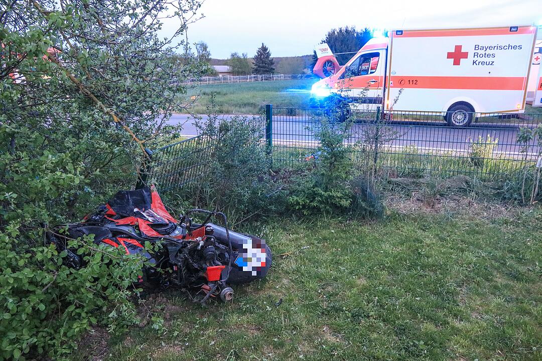 Kreis Bamberg: Motorradfahrer bei Unfall schwer verletzt