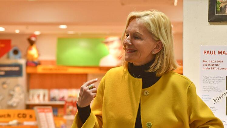Gaby Hauptmann bei ihrer Lesung Foto: Ronald Rinklef