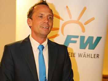 MdL Thorsten Glauber vor Ort in Schlaifhausen.  Foto: Franz Galster