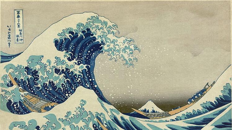 Viele kennen diese Darstellung dieser Monsterwelle. "Die große Welle vor Kanagawa" von Katsushika Hokusai stammt aus dem frühen 19. Jahrhundert.