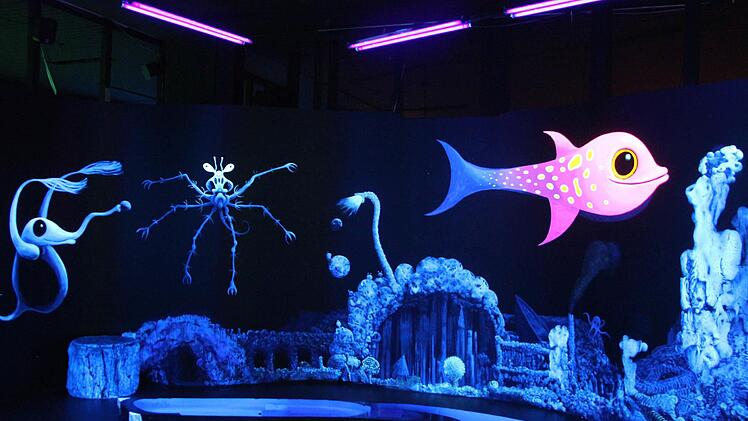 Abtauchen - in der Schwarzlichtfabrik Würzburg ist das kein Problem.  Foto: Diana Fuchs