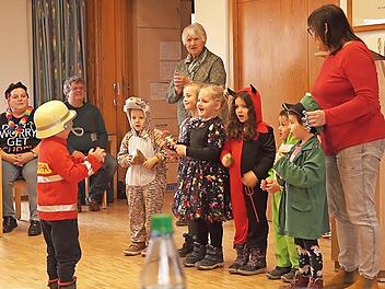 Auch die Kindergartengruppe war beteiligt.