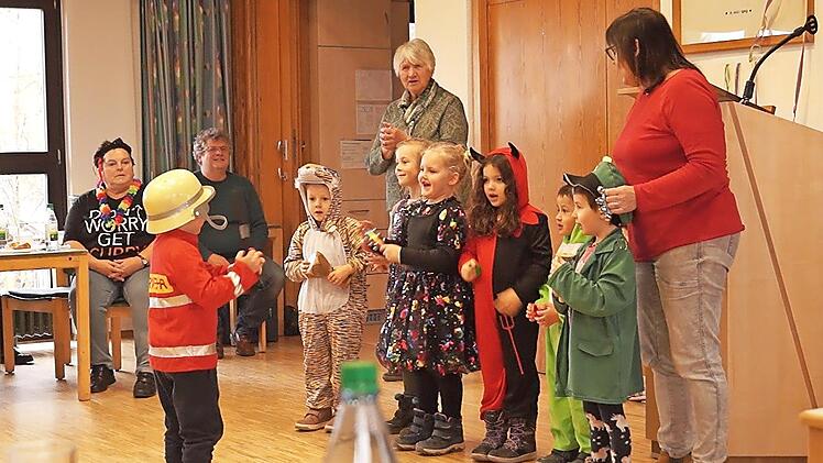 Auch die Kindergartengruppe war beteiligt.