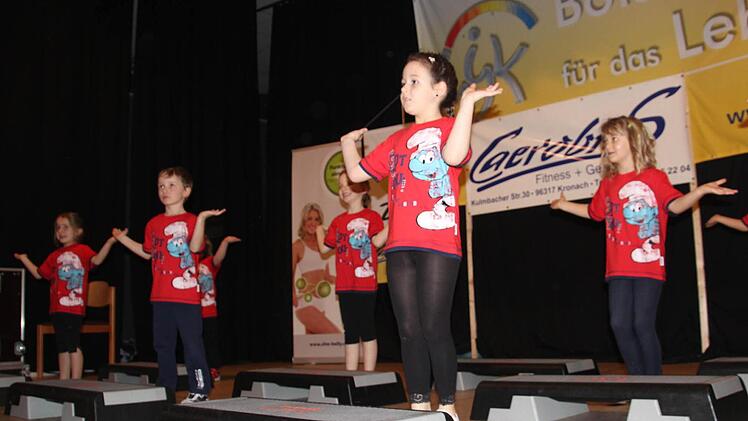 Bei den Caerobics-Auftritten zeigten schon die Jüngsten, wie viel Spaß der Sport machen kann.