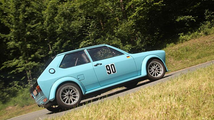 Auch der Heiligenstadter Markus Penning auf VW Polo fuhr zweimal die identische Zeit. Foto: photophelzi)