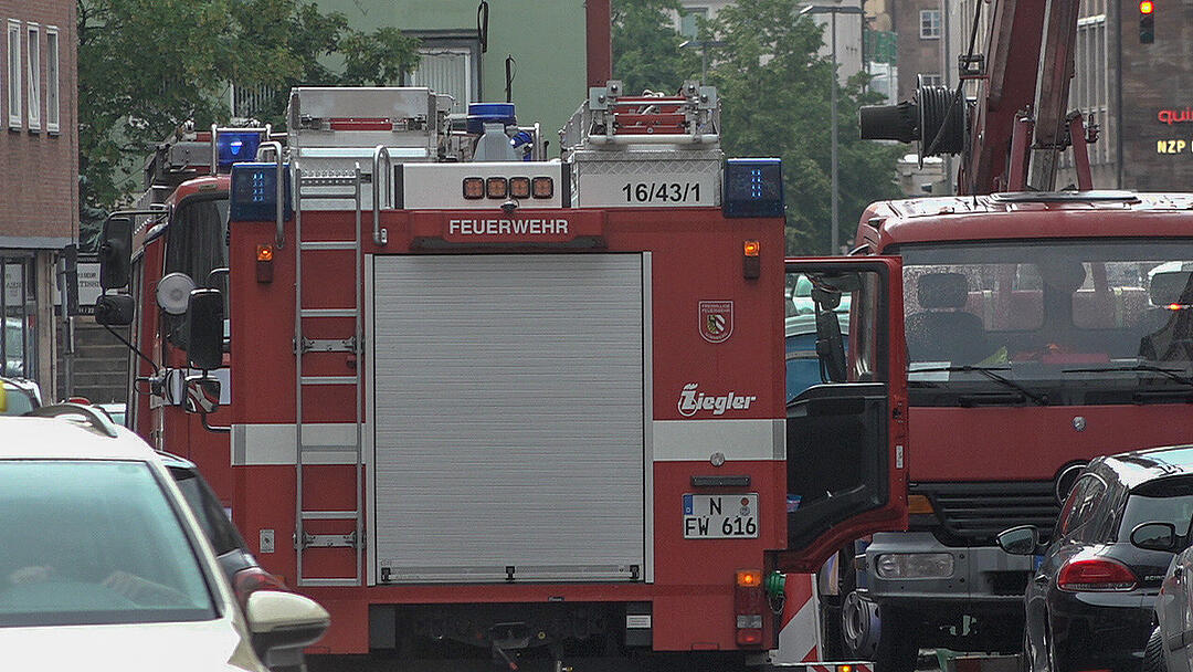 Unwetter fordert Einsatzkräfte in Nürnberg