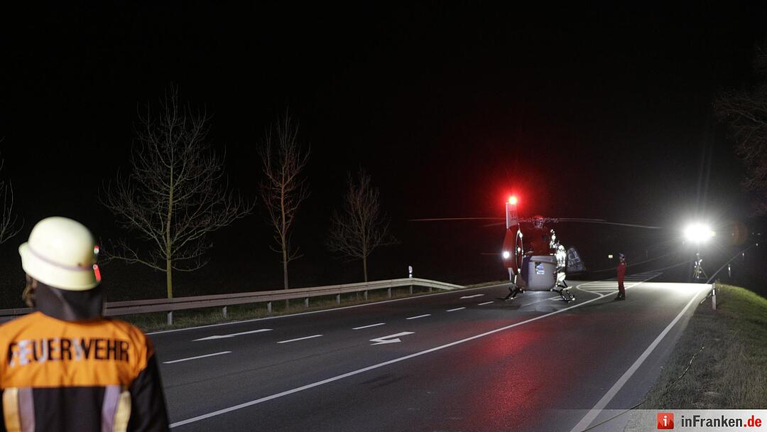 Unfall auf der B2: 80-Jährige in Lebensgefahr