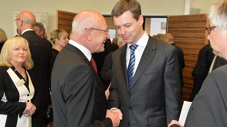 Günther Denzler bei der Verabschiedung in Schlüsselfeld Foto: Ronald Rinklef