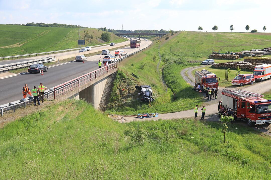 Ehepaar stirbt bei Unfall auf A71