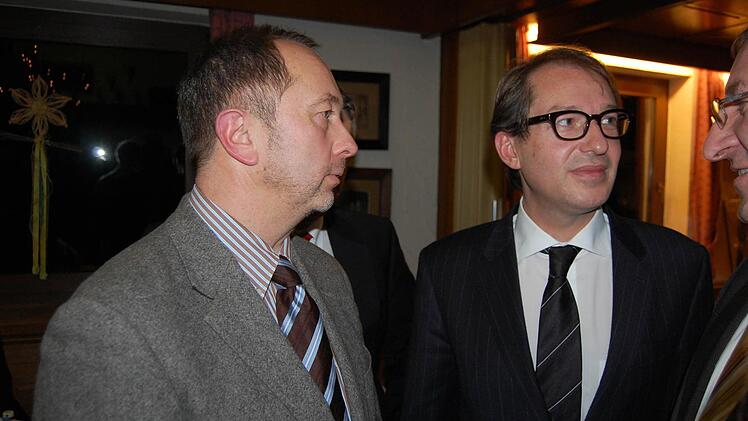 Günter Benning (links), hier mit CSU-Generalsekretär Alexander DobrindtFotos: Oliver Schmidt