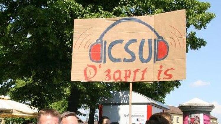 Demonstration gegen das geplante Polizeiaufgabengesetz am 12. Mai 2018 in Bamberg. Foto: Werner Baier