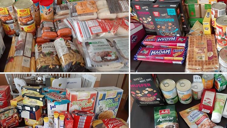 Dank vieler Spenden konnte Melani Buchmann wieder Essenstüten packen, die heute um 15 Uhr am Café Sorgenlos verteilt werden.  Foto:privat