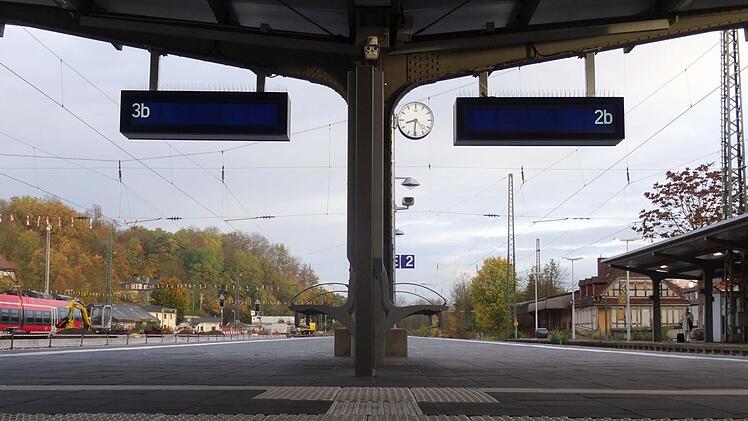 Impressionen von der Baustelle Bahnhof Coburg: Mitte Oktober 2017.Foto: Jochen Berger