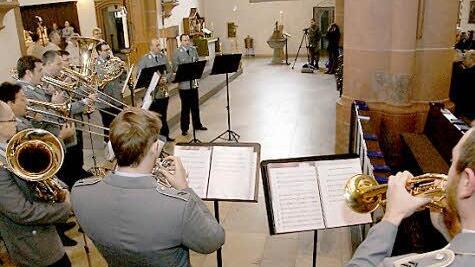Blechbläser des Heeresmusikkorps aus Veitshöchheim