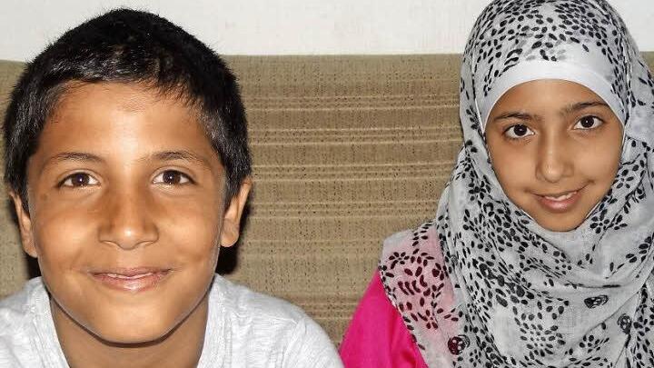 Auf der Suche nach einem Leben in Frieden landeten die Geschwister Adnan (links) und Omima mit ihrer Familie in Ebern. Sie kommen aus Syrien.  Foto: Johanna Eckert