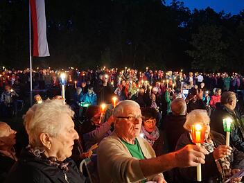 Eindrücke vom Vorabend des Hauptwallfahrtsfestes auf dem Maria Ehrenberg. Foto: Marion Eckert