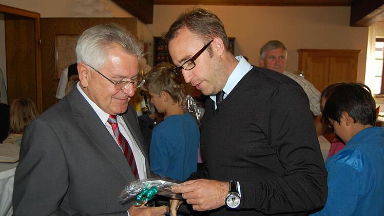 Kurt Bernreuther mit Markus Mönch, Bürgermeister von Weidhausen