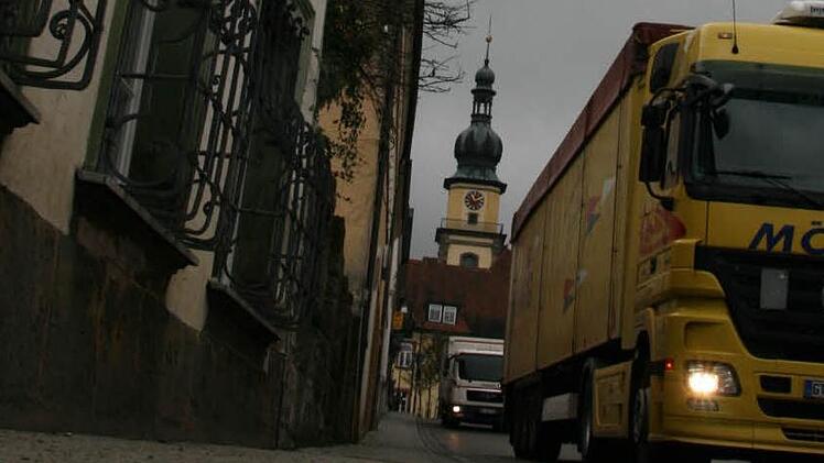 Die Lkw sollen raus aus Stadtsteinach. Foto: Archiv/Mathhias Beetz