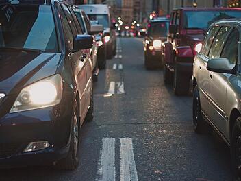 Straße Verkehr Stadt Stau