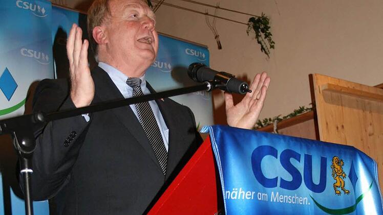 Hans  Michelbach ist der Bundestagskandidat der CSU in der Region Coburg/Kronach. Foto: A.lexander Müller