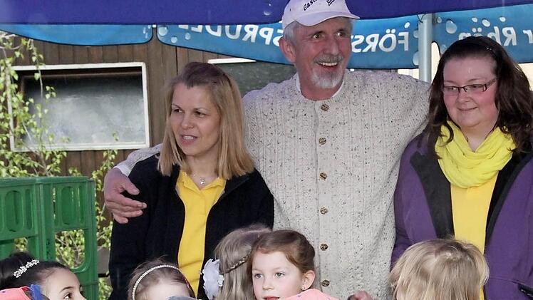 Günther Hellmig pflegt gute Kontakte zum Kindergarten.