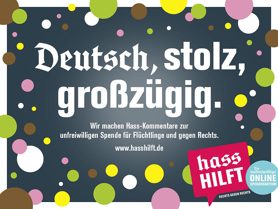 Hass hilft: Ein Euro pro Hasskommentar