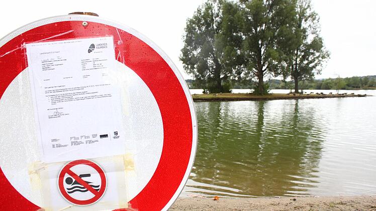 Wann wird das Badeverbot an der Kieswäsch aufgehoben? Foto: Jürgen Gärtner
