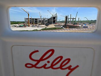 Baustelle des neuen Pharmastandort in Alzey von Eli Lilly