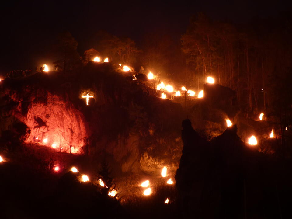 Lichterprozession in Pottenstein 2019