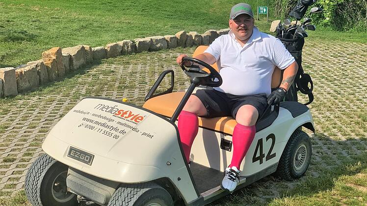 Bei schönem Wetter verschlägt es Vogt häufig auf den Golfplatz. Foto: privat