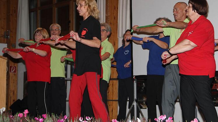 Die Herzsportgruppe unter der Leitung von Petra Ernst