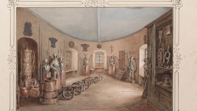 Ansicht der Kirchenstube (1863)