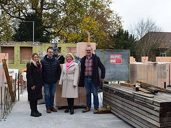 Landkreis Kitzingen: Baufortschritt des neuen Verwaltungsgebäudes am Landratsamt Landkreis Kitzingen: Baufortschritt des neuen Verwaltungsgebäudes am Landratsamt