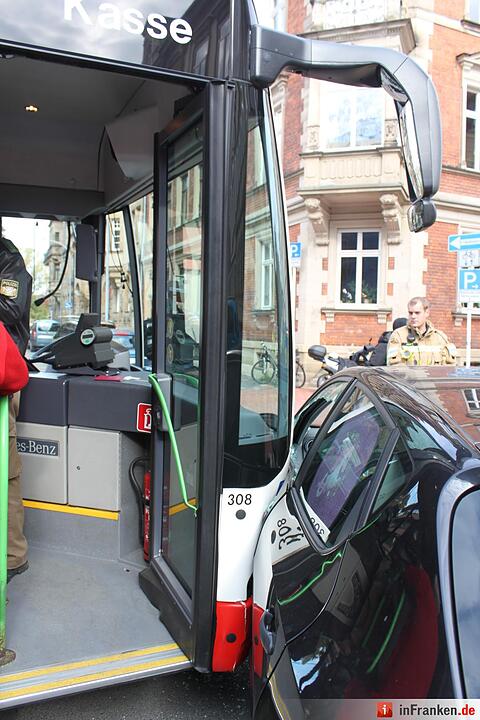 Unfall mit Linienbus in Bamberg