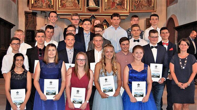 Abschlussfeier für die Hammelburger Realschul-Absolventen (10a).Sigismund von Dobschütz