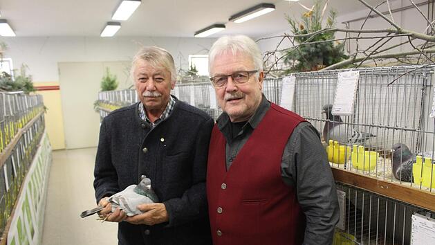 Vereinsmeister Johann Freudenthaler und Vorsitzender Anton Dromann. Fotos: Yannick Hupfer