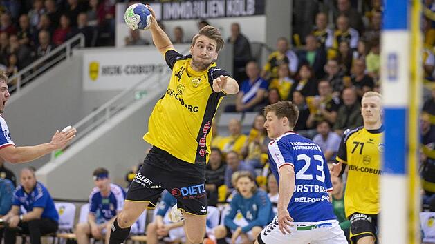 Der Schwede Tobias Varvne ist seit 2017 f&uuml;r den HSC Coburg aktiv.  Foto: Archiv/Uwe Gick
