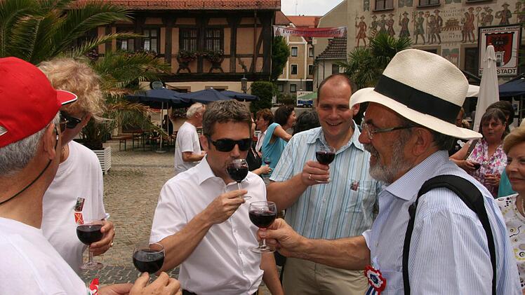 Empfang der Delegation Vernon (Frankreich) zum Rakoczy-Fest 2013.