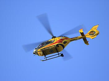 Rettungshubschrauber im Einsatz nach Fahrrad-Unfall im Kreis Rhön-Grabfeld