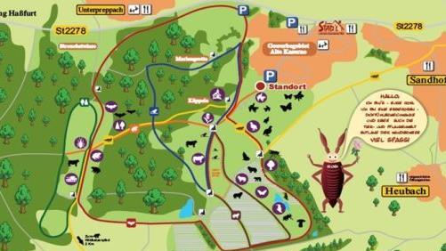 Der Plan f&uuml;r das neue Dorado f&uuml;r Wanderer und Naturfreunde.