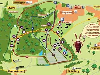 Der Plan für das neue Dorado für Wanderer und Naturfreunde.