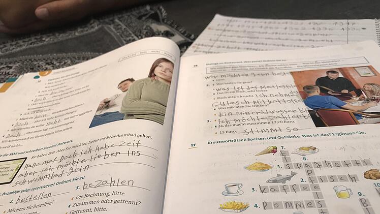 Ein Blick in das Übungsbuch.  Anja Vorndran